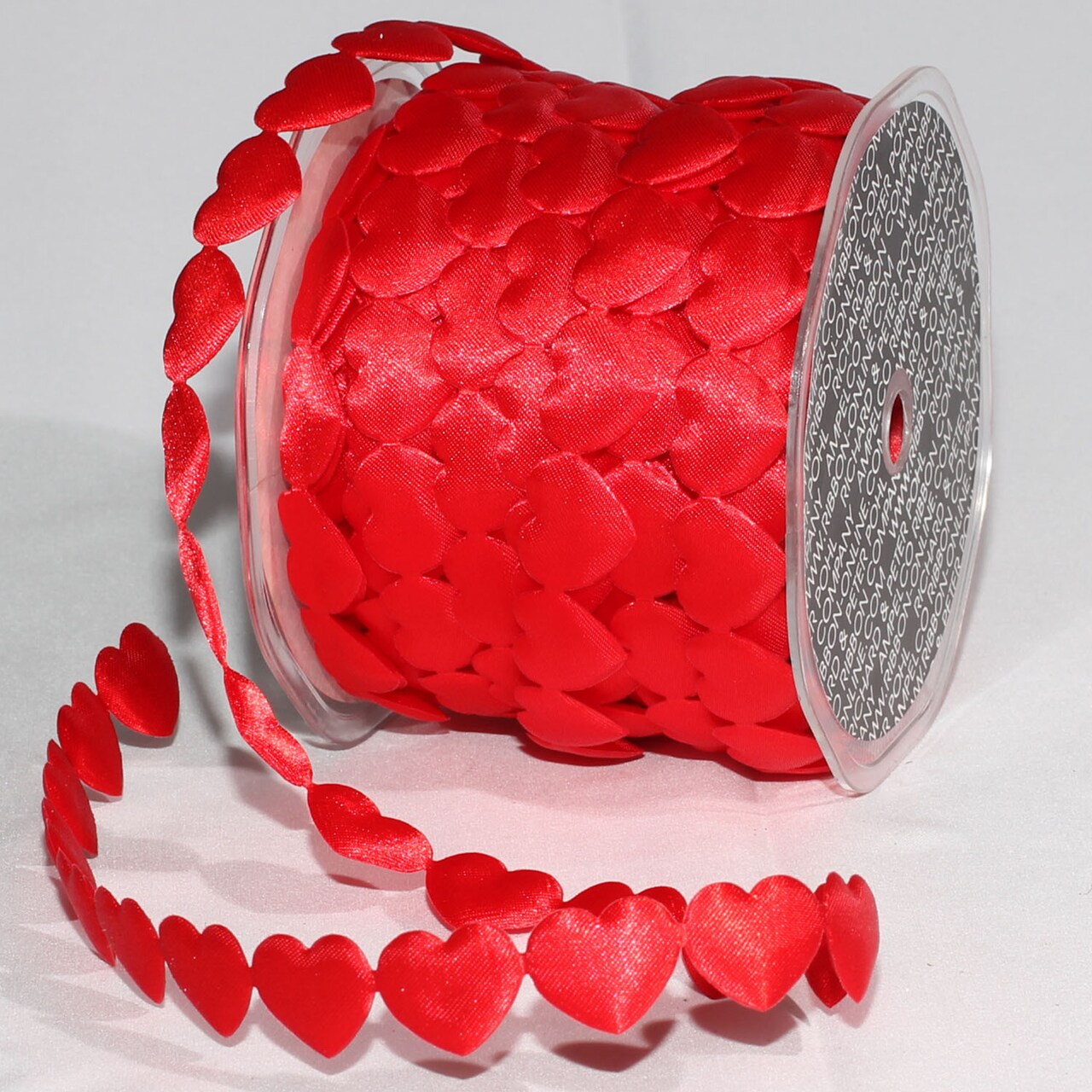 The Ribbon People Red Fine Solid Hearts Craft Ribbon 0.75" x 20 Yards